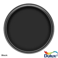 Dulux Weathershield Exterior Quick Dry Satin Paint Black - 750ml -Paint And Wallpaper Shop 12804064 3294840916016405