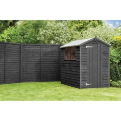 Ronseal One Coat Fence Life Paint Tudor Black Oak - 5L -Paint And Wallpaper Shop 12804242 5904942087359573