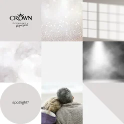 Crown Walls & Ceilings Silk Emulsion Paint Spotlight - 2.5L 16 Crown Walls & Ceilings Silk Emulsion Paint Spotlight - 2.5L -Paint And Wallpaper Shop 12804356 1624966162849926