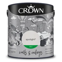 Crown Walls & Ceilings Silk Emulsion Paint Spotlight - 2.5L 19 Crown Walls & Ceilings Silk Emulsion Paint Spotlight - 2.5L -Paint And Wallpaper Shop 12804356 2314966163059782