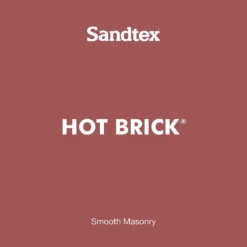 Sandtex Ultra Smooth Masonry Paint - Hot Brick - 150ml -Paint And Wallpaper Shop 12804473 2064870269630594