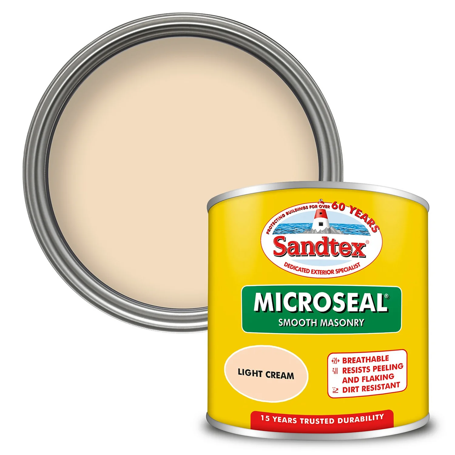 Sandtex Ultra Smooth Masonry Paint - Light Cream - 150ml 3 Sandtex Ultra Smooth Masonry Paint - Light Cream - 150ml