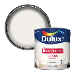 Dulux Non Drip Gloss Paint Pure Brilliant White - 2.5L