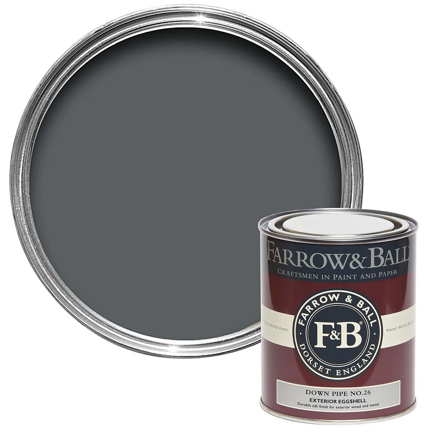 Farrow & Ball Exterior Eggshell Paint Down Pipe - 750ml 3 Farrow & Ball Exterior Eggshell Paint Down Pipe - 750ml