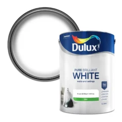 Dulux Silk Emulsion Paint Pure Brilliant White - 5L