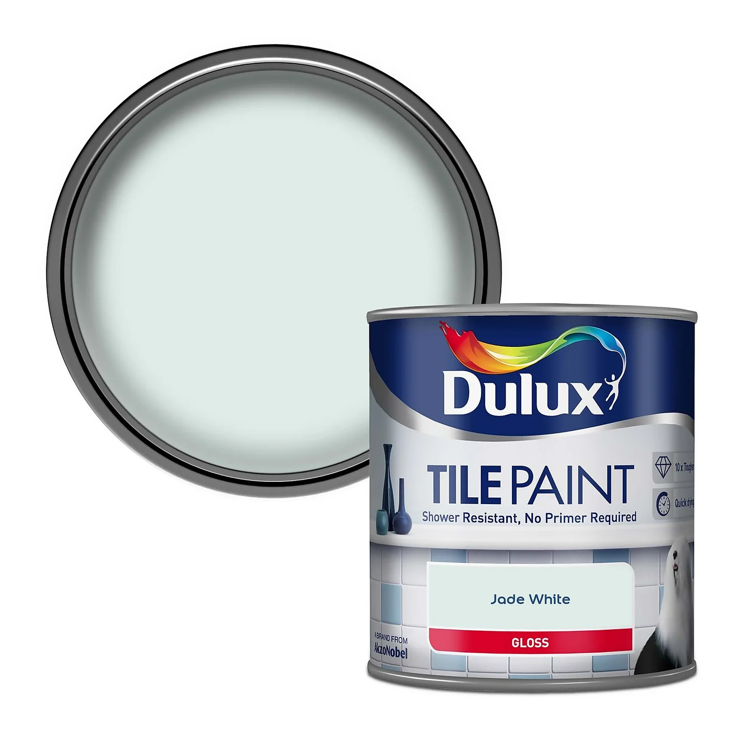 Dulux Jade White - Tile Paint - 600ml 3 Dulux Jade White - Tile Paint - 600ml