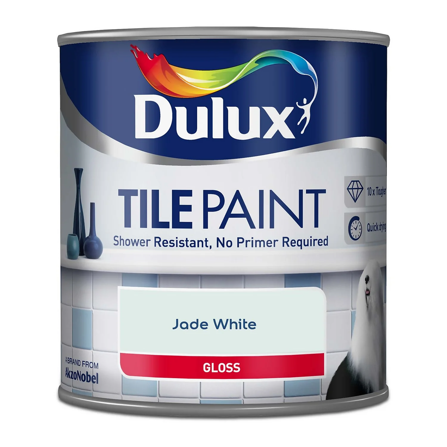 Dulux Jade White - Tile Paint - 600ml 5 Dulux Jade White - Tile Paint - 600ml - Image 3