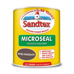 Sandtex® Ultra Smooth Masonry Paint Bitter Chocolate - 1L -Paint And Wallpaper Shop 12807368 3614871561497143