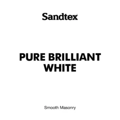 Sandtex® Ultra Smooth Masonry Paint Pure Brilliant White - 5L -Paint And Wallpaper Shop 12807595 1894871498704854