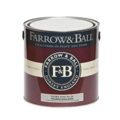 Farrow & Ball Modern Matt Emulsion Paint Down Pipe - 2.5L -Paint And Wallpaper Shop 12807911 1204951338686562
