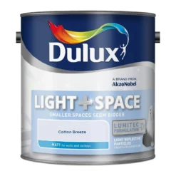 Dulux Light & Space Matt Emulsion Paint Cotton Breeze - 2.5L -Paint And Wallpaper Shop 12808059 1084833203759385