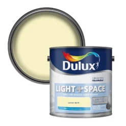 Dulux Light & Space Matt Emulsion Paint Lemon Spirit - 2.5L
