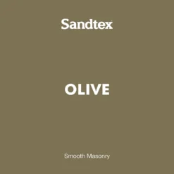 Sandtex® Ultra Smooth Masonry Paint Olive - 5L -Paint And Wallpaper Shop 12808376 1674871500222200