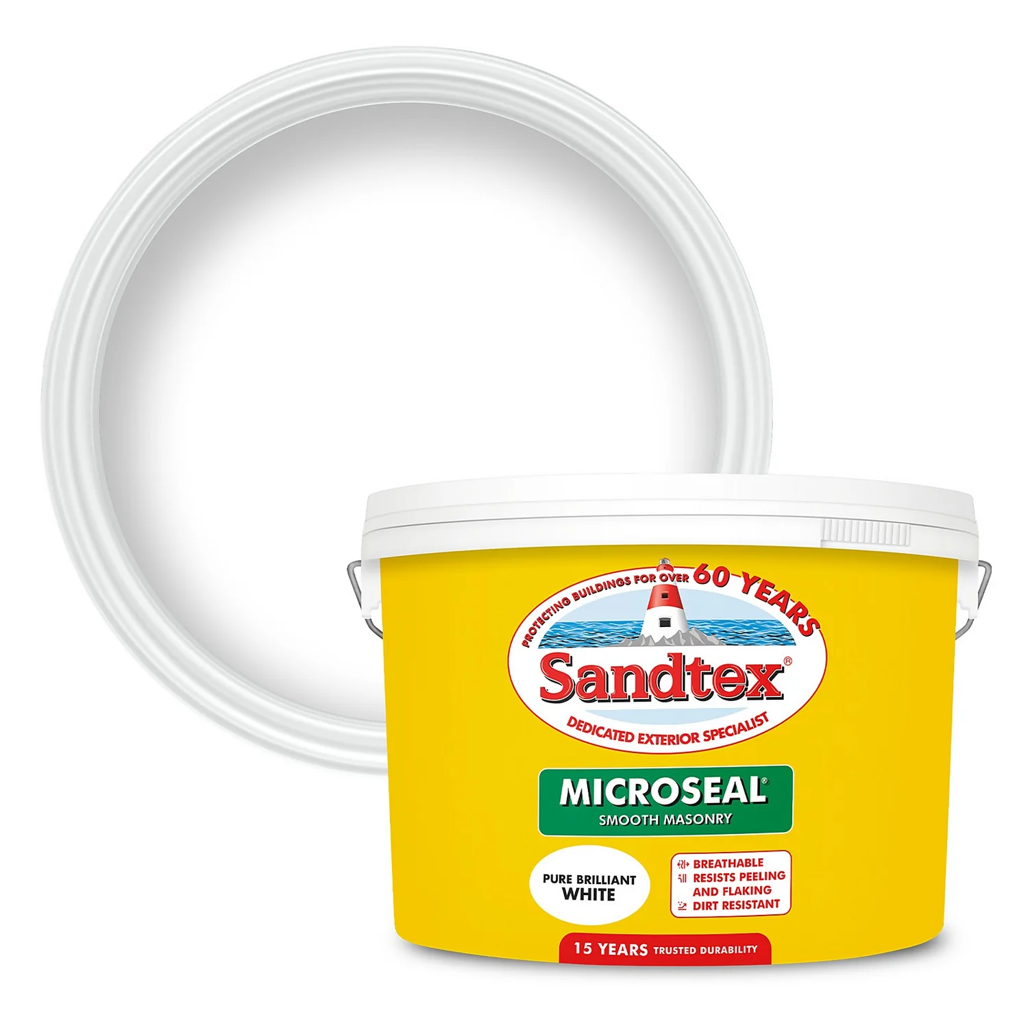 Sandtex® Ultra Smooth Masonry Paint Pure Brilliant White - 10L 3 Sandtex® Ultra Smooth Masonry Paint Pure Brilliant White - 10L