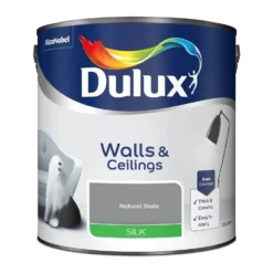 Dulux Silk Emulsion Paint Natural Slate - 2.5L -Paint And Wallpaper Shop 12809002 7714833220121364