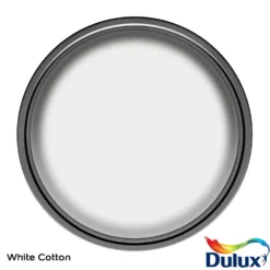 Dulux Matt Emulsion Paint White Cotton - 2.5L -Paint And Wallpaper Shop 12809271 7964832988052794
