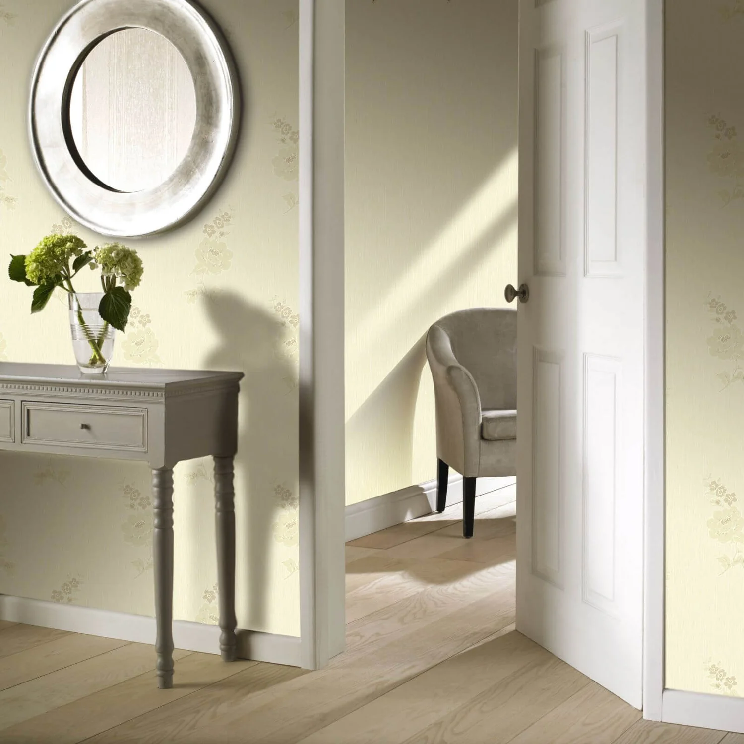 Grandeco Regency Plain Gold Wallpaper 4 Grandeco Regency Plain Gold Wallpaper - Image 2