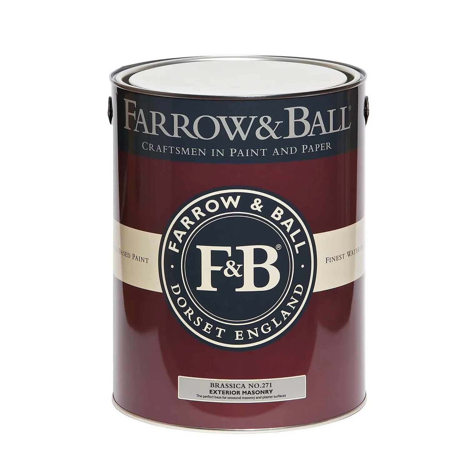 Farrow & Ball Exterior Masonry Paint Brassica - 5L 5 Farrow & Ball Exterior Masonry Paint Brassica - 5L - Image 3