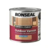 Ronseal Crystal Clear Outdoor Varnish Satin - 250ml -Paint And Wallpaper Shop 12809422 1624831918550502