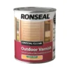 Ronseal Crystal Clear Outdoor Varnish Matt - 750ml 1 Ronseal Crystal Clear Outdoor Varnish Matt - 750ml -Paint And Wallpaper Shop 12809425 1594831918841130