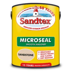 Sandtex® Ultra Smooth Masonry Paint Sandstone - 5L -Paint And Wallpaper Shop 12809735 1384871560234734