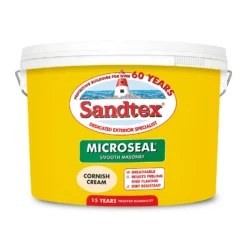 Sandtex® Ultra Smooth Masonry Paint Cornish Cream - 10L 19 Sandtex® Ultra Smooth Masonry Paint Cornish Cream - 10L -Paint And Wallpaper Shop 12809759 8234871497785006