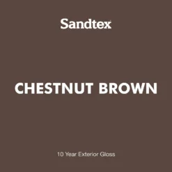 Sandtex® Exterior 10 Year Gloss Paint Chestnut Brown - 2.5L -Paint And Wallpaper Shop 12809793 1974871561443998