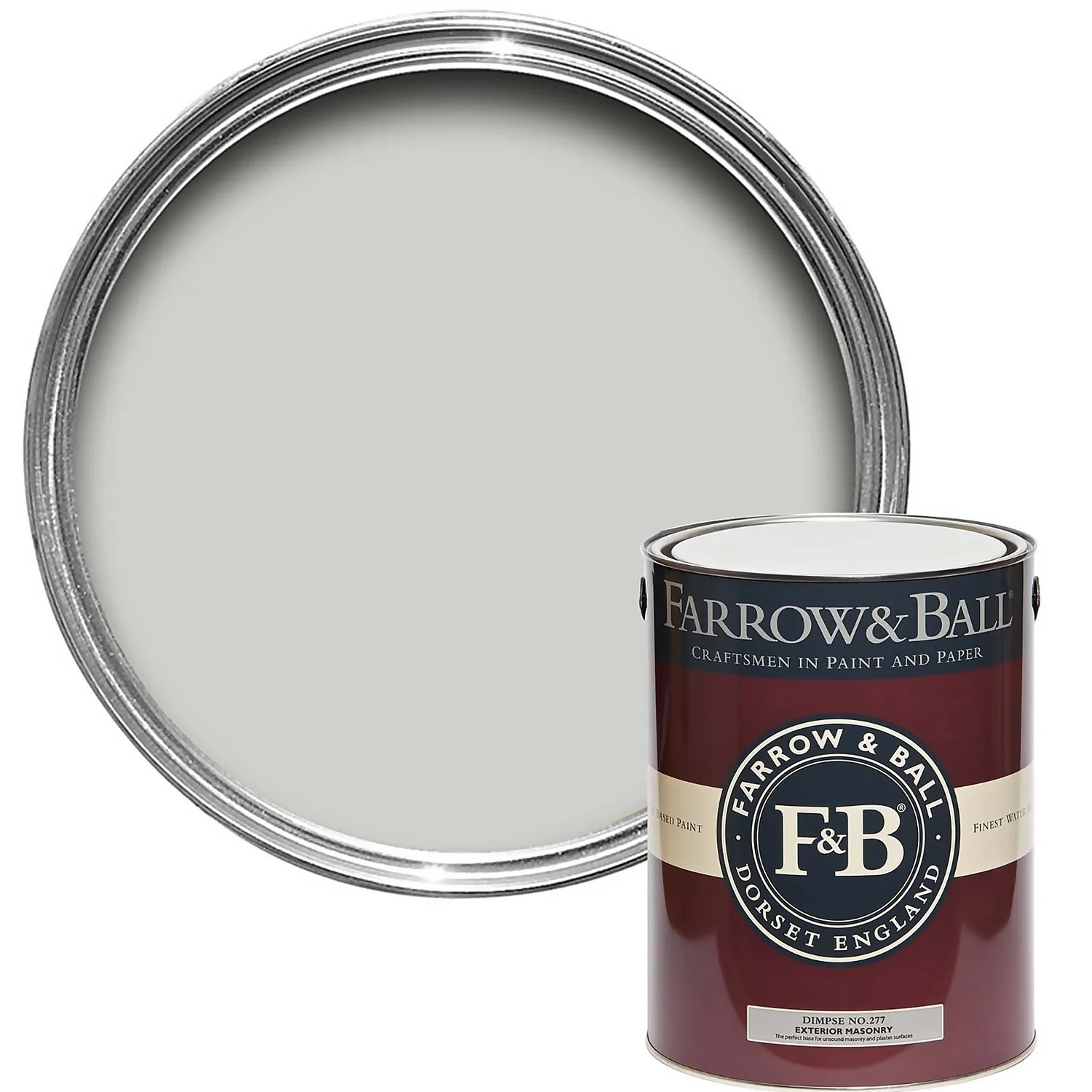 Farrow & Ball Exterior Masonry Paint Dimpse - 5L 3 Farrow & Ball Exterior Masonry Paint Dimpse - 5L