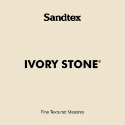 Sandtex® Textured Masonry Paint Ivory Stone - 5L -Paint And Wallpaper Shop 12810846 1644871504147349