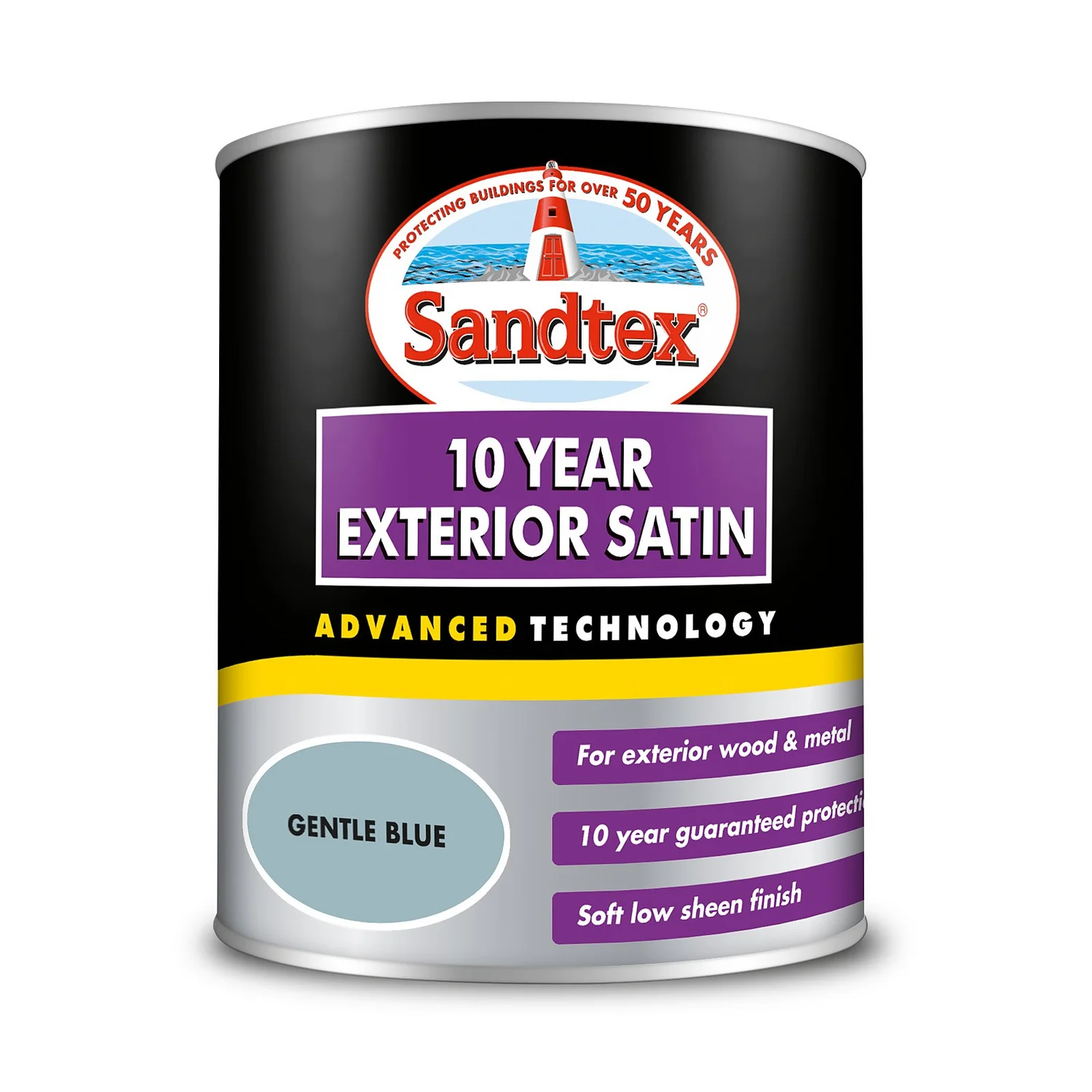 Sandtex® Exterior 10 Year Satin Paint Gentle Blue - 750ml 9 Sandtex® Exterior 10 Year Satin Paint Gentle Blue - 750ml - Image 7