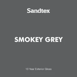 Sandtex® Exterior 10 Year Gloss Paint Smokey Grey - 750ml -Paint And Wallpaper Shop 12811149 1404871047135041