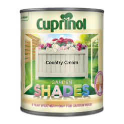 Cuprinol Garden Shades Country Cream - 1L -Paint And Wallpaper Shop 12811172 1144949841304263