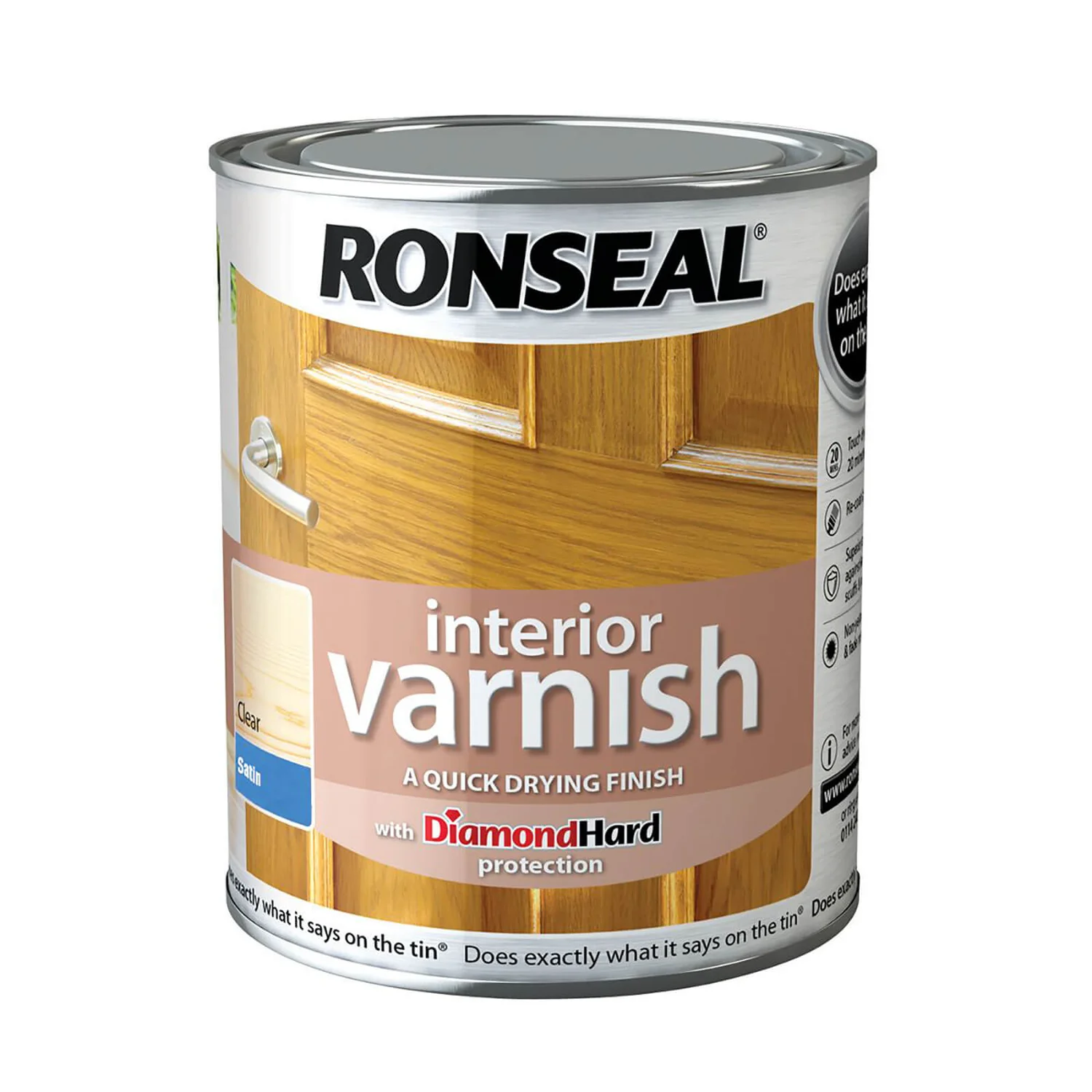 Ronseal Interior Varnish Satin - 750ml 3 Ronseal Interior Varnish Satin - 750ml
