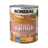 Ronseal Interior Varnish Satin Light Oak - 750ml -Paint And Wallpaper Shop 12811521 5444831955512761