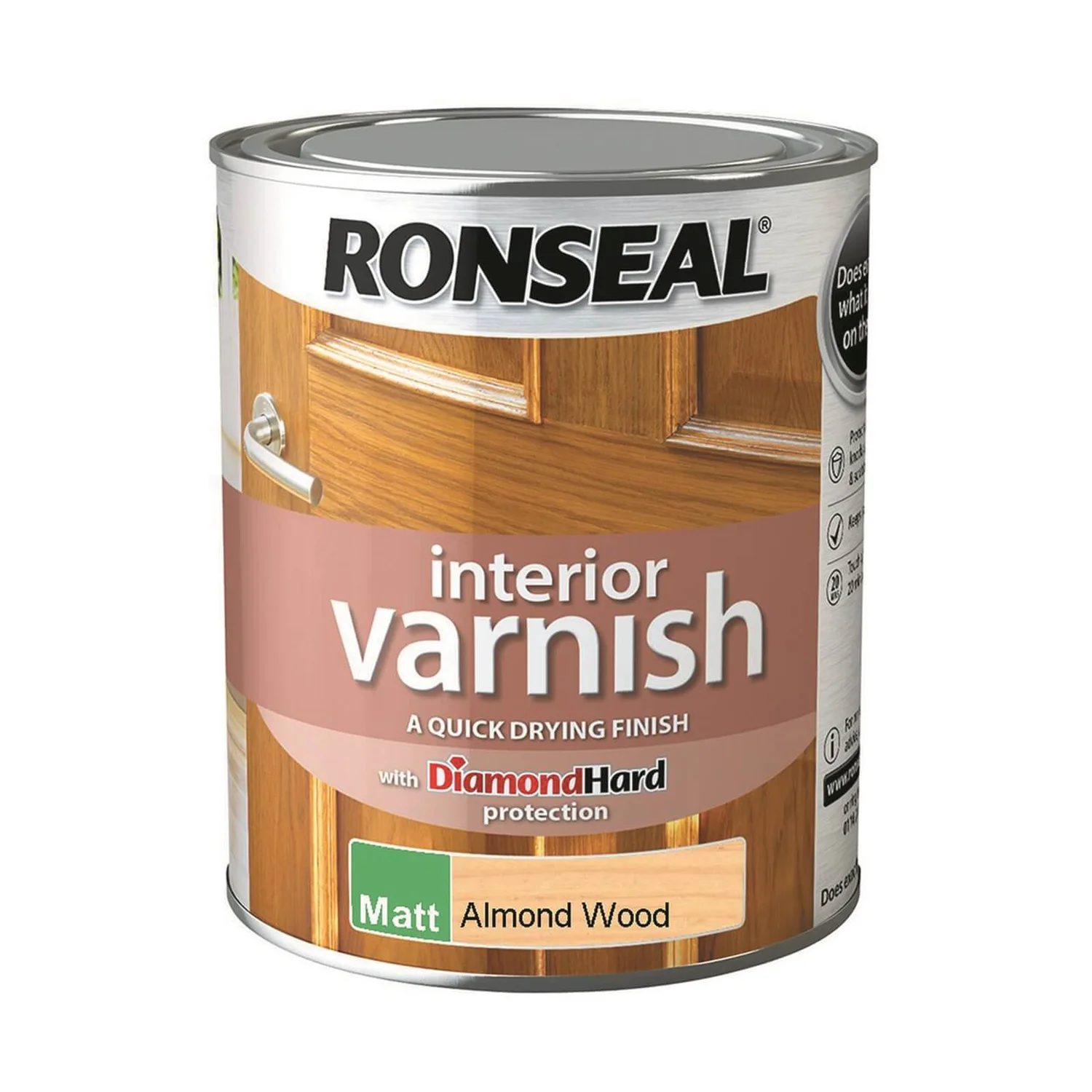 Ronseal Interior Varnish Matt Almond - 750ml 3 Ronseal Interior Varnish Matt Almond - 750ml