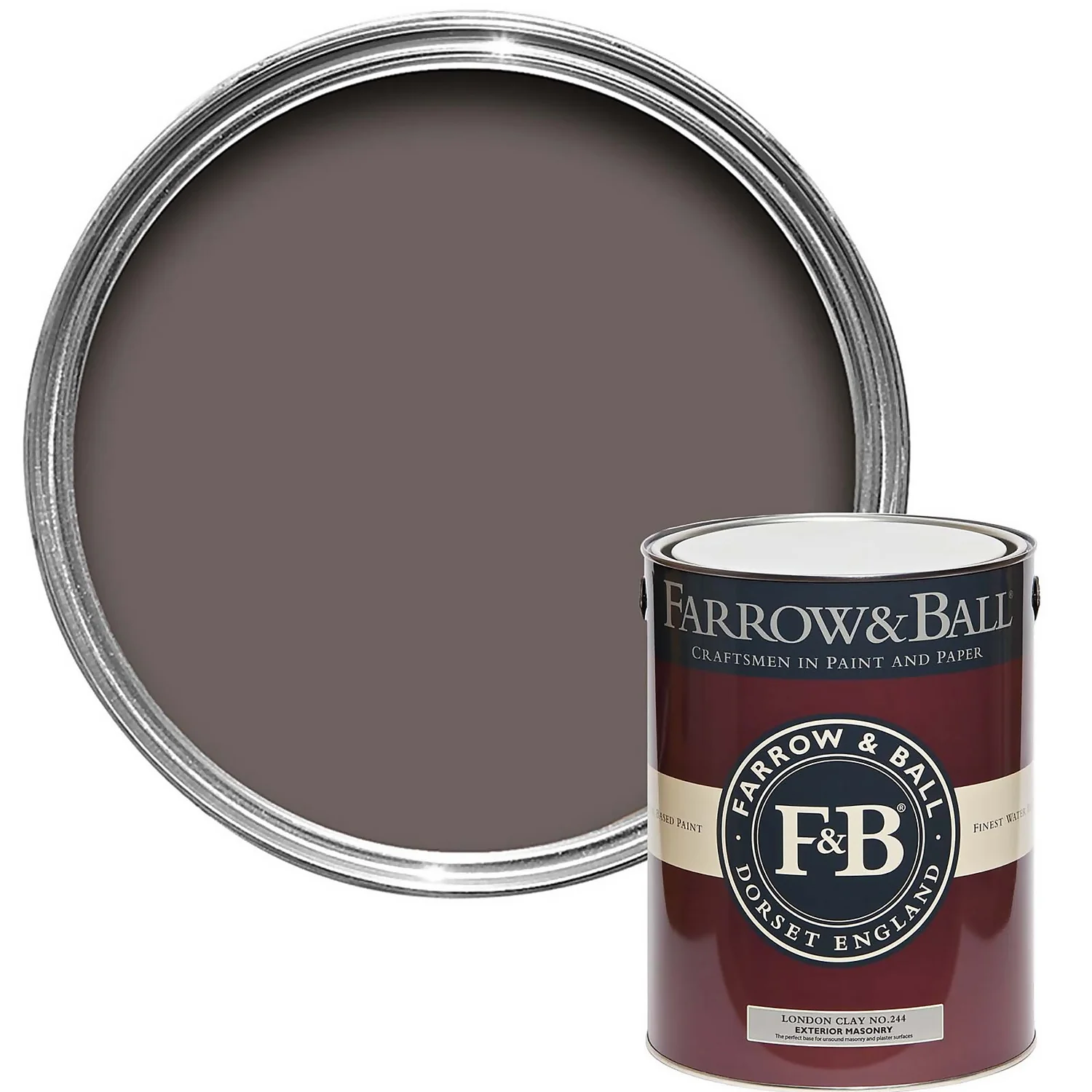 Farrow & Ball Exterior Masonry Paint London Clay - 5L 3 Farrow & Ball Exterior Masonry Paint London Clay - 5L