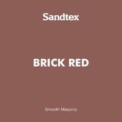 Sandtex® Ultra Smooth Masonry Paint Brick Red - 1L -Paint And Wallpaper Shop 12813204 9814871563040226