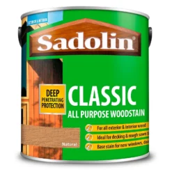 Sadolin Classic All Purpose Woodstain Natural - 2.5L -Paint And Wallpaper Shop 12813205 7734951404451878