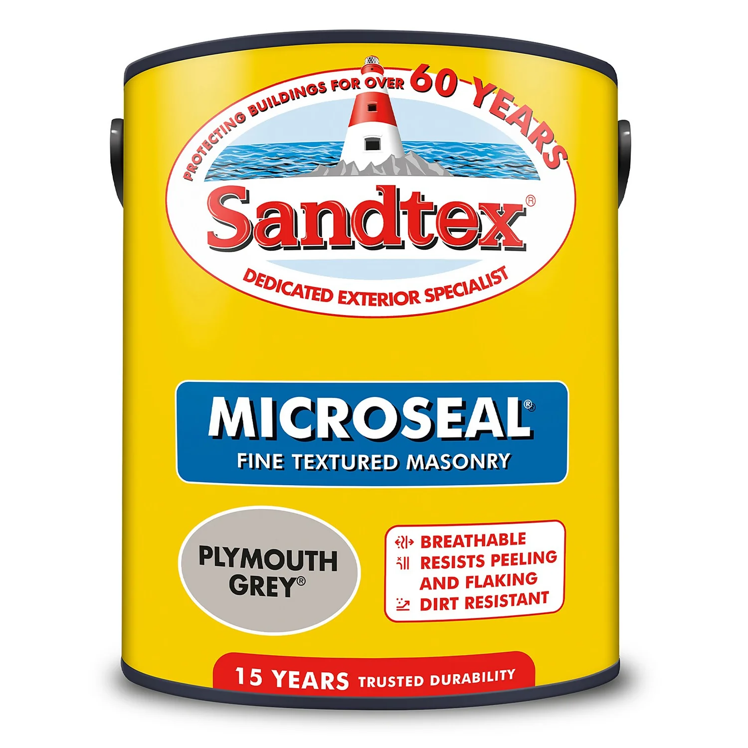 Sandtex® Textured Masonry Paint Plymouth Grey - 5L 10 Sandtex® Textured Masonry Paint Plymouth Grey - 5L - Image 8