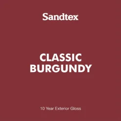 Sandtex® Exterior 10 Year Gloss Paint Classic Burgundy - 2.5L 17 Sandtex® Exterior 10 Year Gloss Paint Classic Burgundy - 2.5L -Paint And Wallpaper Shop 12813523 8874871813105736