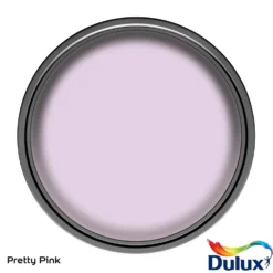 Dulux Silk Emulsion Paint Pretty Pink - 2.5L -Paint And Wallpaper Shop 12813638 1474833203077935