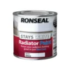 Ronseal Stays White Radiator Paint Gloss - 250ml -Paint And Wallpaper Shop 12813913 1964831884149022