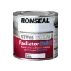 Ronseal Stays White Radiator Paint Satin - 250ml -Paint And Wallpaper Shop 12813919 2504831884716637
