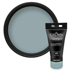 Crown Breatheasy Kitchen Matt Paint Simply Duck Egg - Tester 40ml