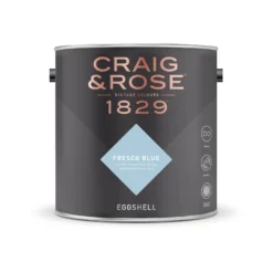 Craig & Rose 1829 Eggshell Paint Fresco Blue - 2.5L -Paint And Wallpaper Shop 12817702 1724832956503942