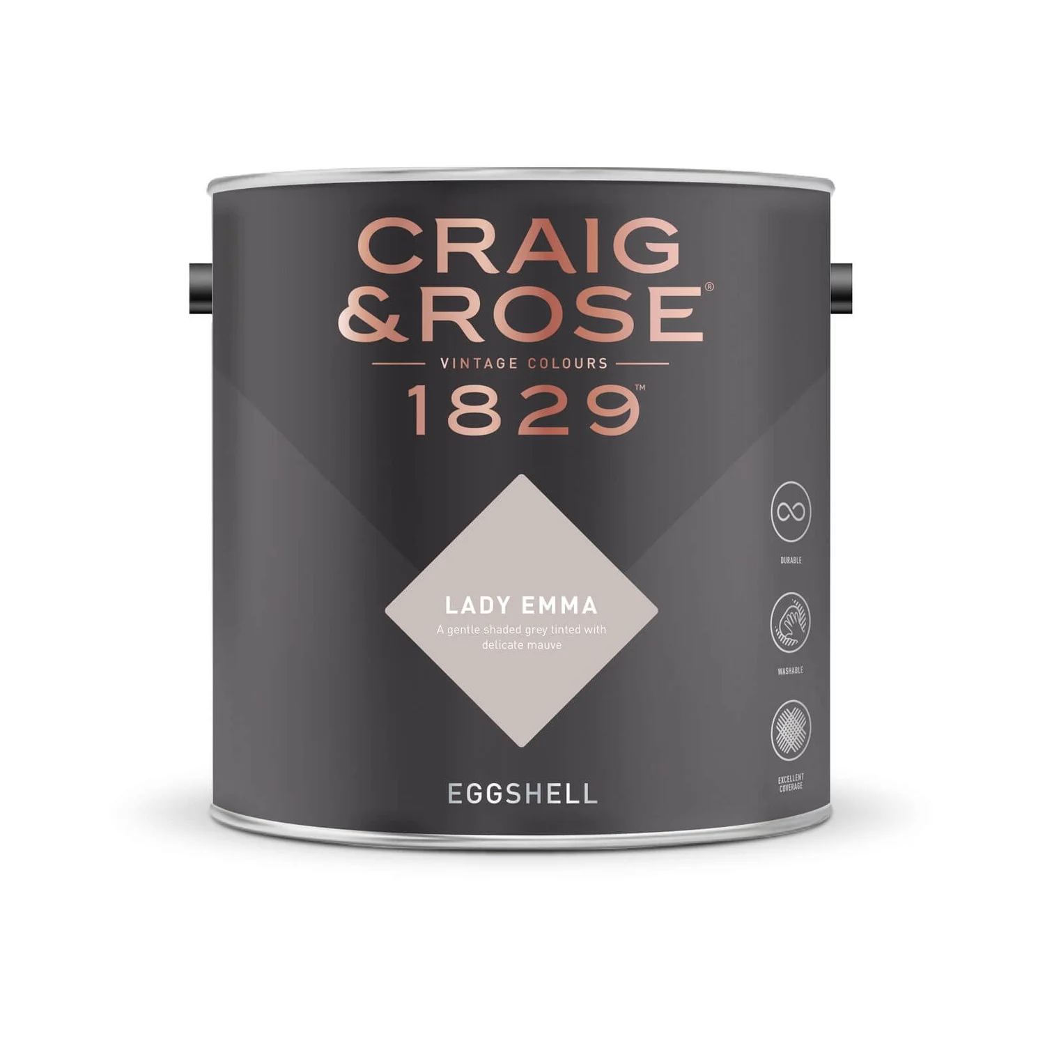 Craig & Rose 1829 Eggshell Paint Lady Emma - 2.5L 4 Craig & Rose 1829 Eggshell Paint Lady Emma - 2.5L - Image 2