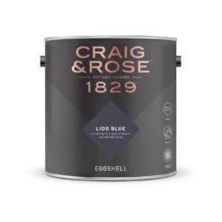 Craig & Rose 1829 Eggshell Paint Lido Blue - 2.5L 5 Craig & Rose 1829 Eggshell Paint Lido Blue - 2.5L -Paint And Wallpaper Shop 12817809 6634832954500404