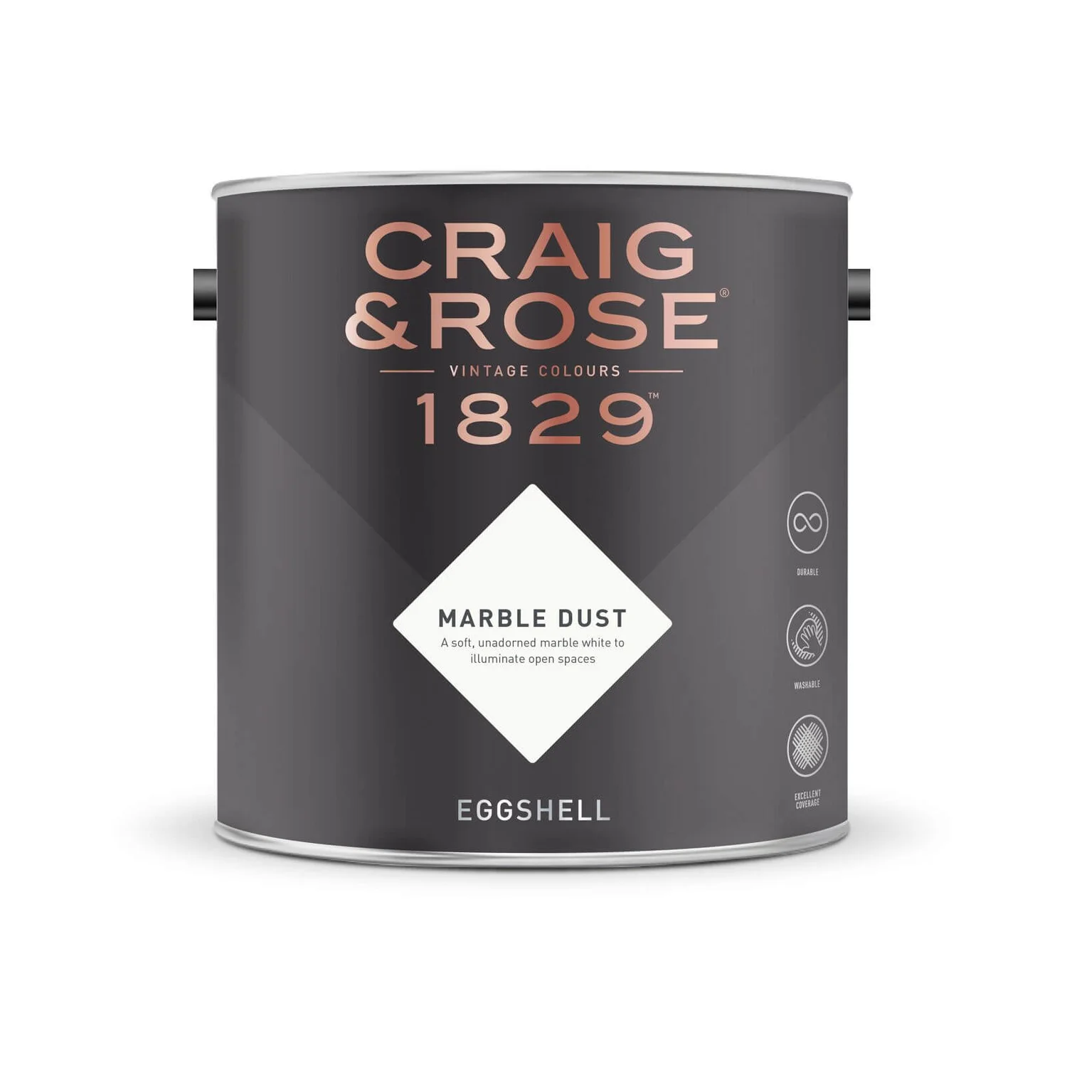 Craig & Rose 1829 Eggshell Paint Marble Dust - 2.5L 4 Craig & Rose 1829 Eggshell Paint Marble Dust - 2.5L - Image 2