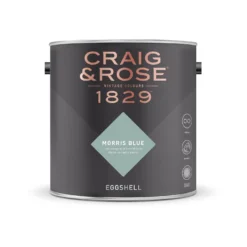 Craig & Rose 1829 Eggshell Paint Morris Blue - 2.5L -Paint And Wallpaper Shop 12817824 1664832955164418