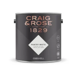 Craig & Rose 1829 Eggshell Paint Pantry White - 2.5L -Paint And Wallpaper Shop 12817957 7494832954453037